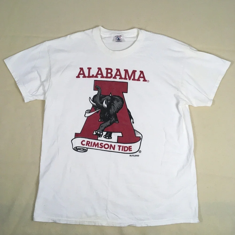 Vintage Delta Alabama Crimson‎ Tide Elephant Men's XL Tee T-Shirt Collegiate